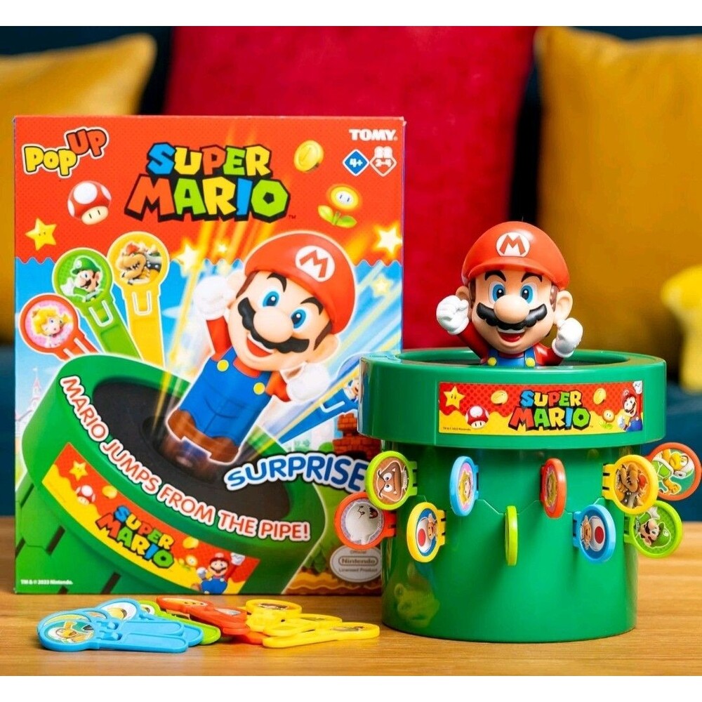 Super Mario Pop Up Board Game from TOMY Kids & Family (PLEASE READ) New in Box